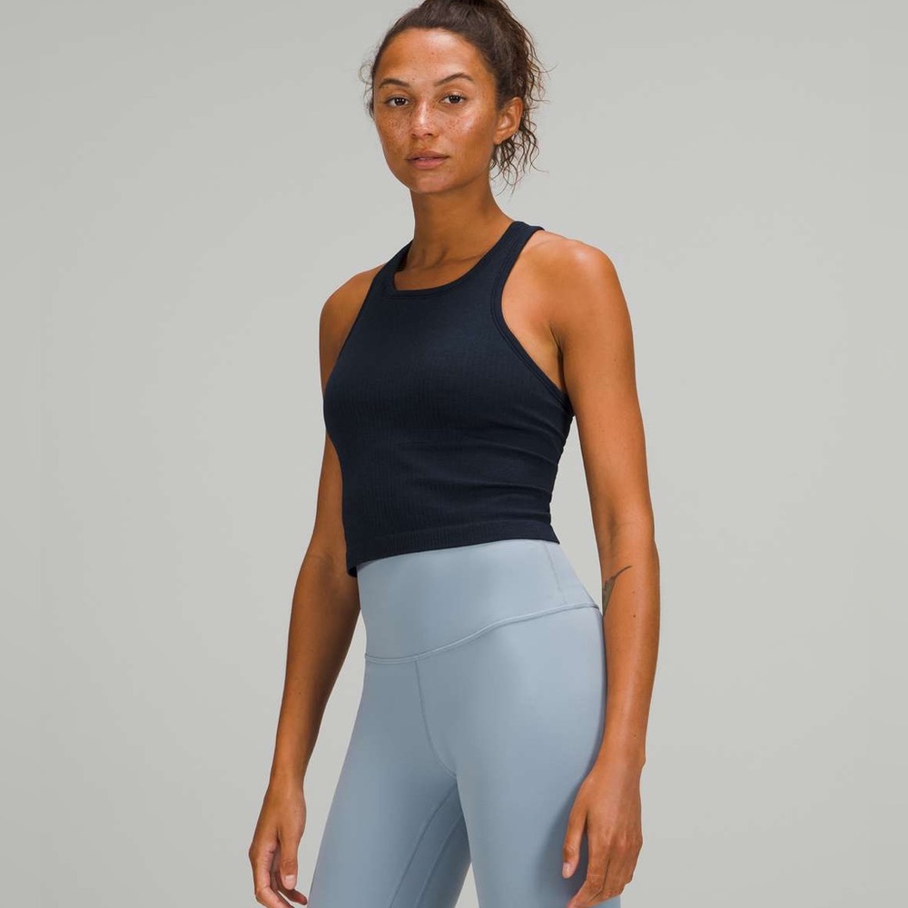 NWT Lululemon Ebb to Street Racerback Crop Tank